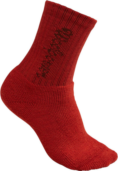 Woolpower Kids Socks Classic Logo 400 Autumn Red 25-27