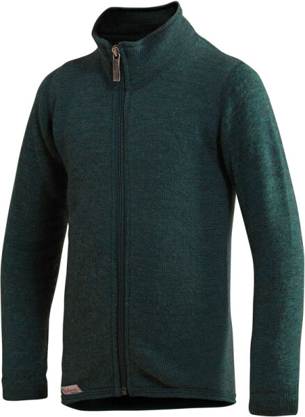 Woolpower Kids Full Zip Jacket 400 forest green 110/116