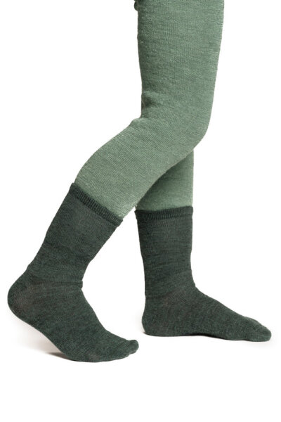 Woolpower Kids Socks Liner Classic forest green 32-35