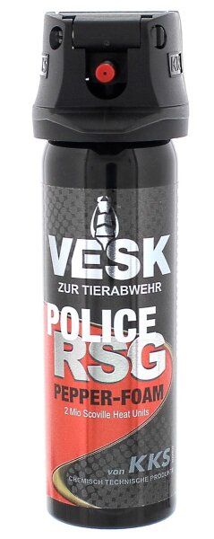 Vesk RSG Police Pepper Foam PfefferSpray Schaum Spray 63 ml