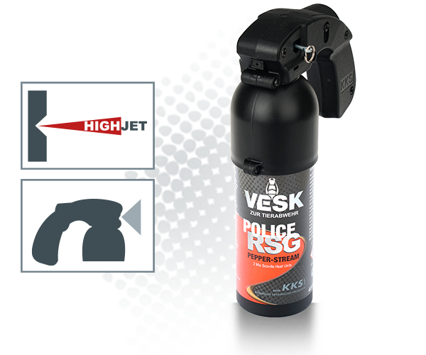 Vesk RSG Police Weitstrahl PfefferSpray 400 ml Sonderpreis !