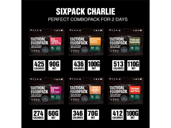 Tactical Foodpack Six Pack Charlie Combo