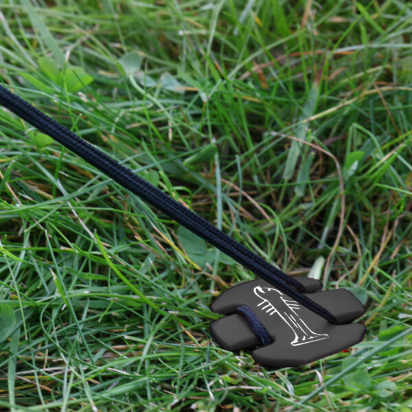 SwissPiranha Peg BF220 Zelthering schwarz 6 stk + Beutel