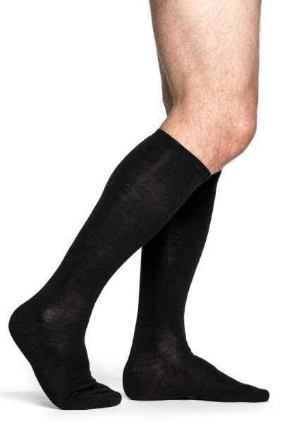 Woolpower Socks Liner Knee High schwarz 36-39