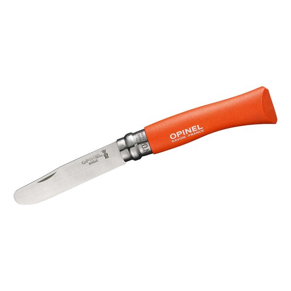 Opinel No 07 Kindermesser rostfrei Buchenholz Orange