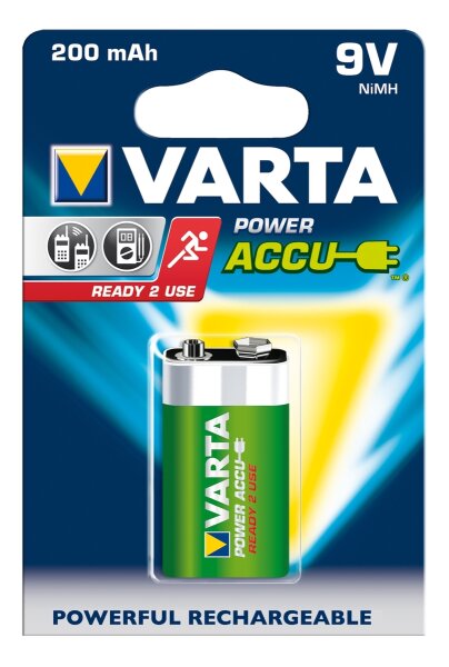 Varta Power Akku 9V Block 200mAh