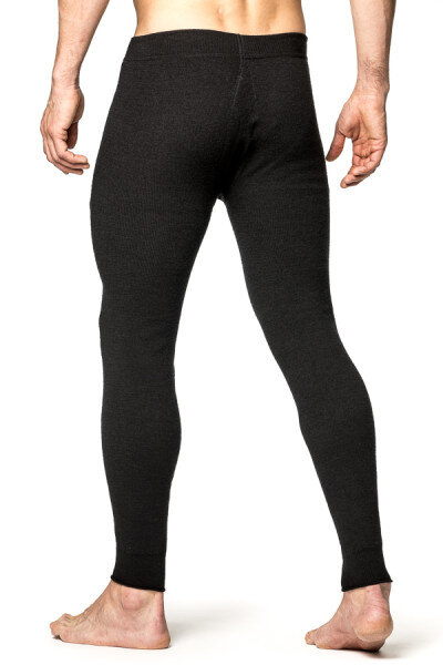 Woolpower Long Johns with fly 400 schwarz L