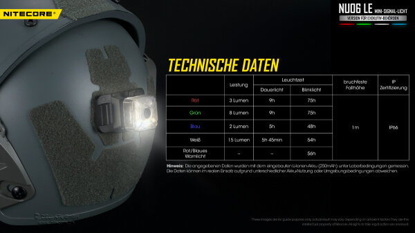 Nitecore NU06LE - mehrfarbige Signallampe