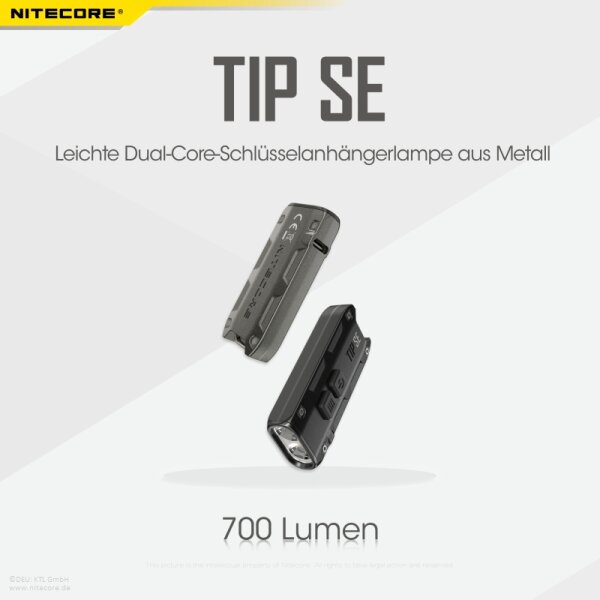 Nitecore TIP SE - 700 Lumen, grau