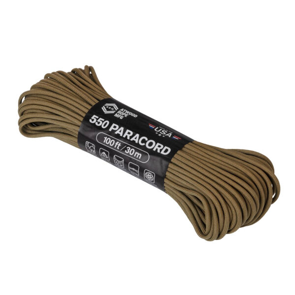 Helikon-Tex 550 Paracord ( 100 ft ) 30m coyote