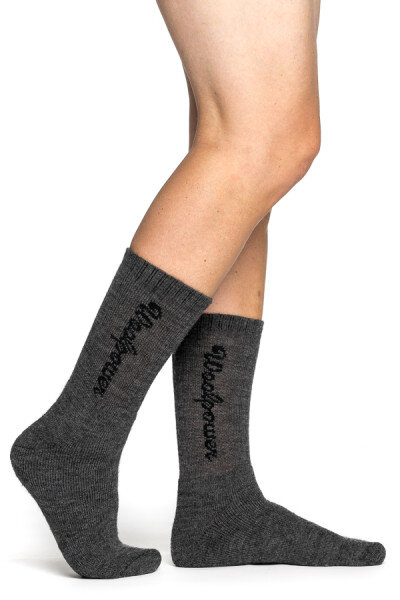 Woolpower Socks Classic Logo 400 grau 45-48