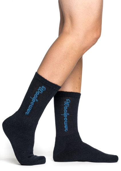 Woolpower Socks Classic Logo 400 dark navy 36-39