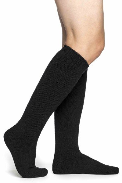 Woolpower Socks knee high 600 Kniestrumpf schwarz 40-44