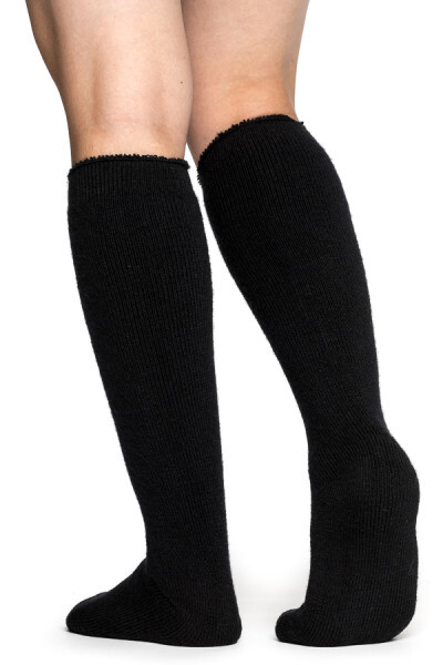 Woolpower Socks knee high 600 Kniestrumpf schwarz 40-44