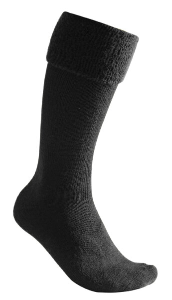 Woolpower Socks knee high 600 Kniestrumpf schwarz 45-48