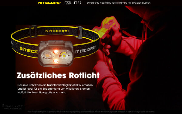 Nitecore UT27 (2024) - Dual Power, 800 Lumen