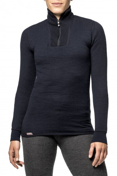 Woolpower Zip Turtleneck 200 schwarz XXS