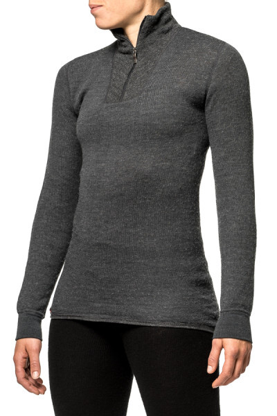 Woolpower Zip Turtleneck 200 grau S