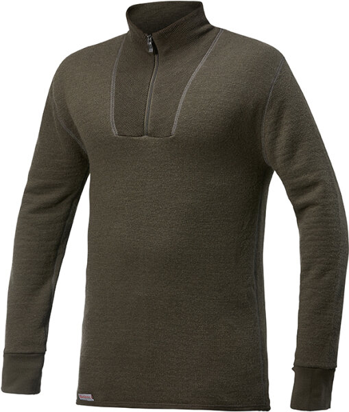 Woolpower Zip Turtleneck 200 pine green XXS