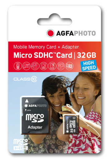 Agfa 32GB Micro SD Karte Class 10