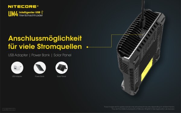 Nitecore UM4 USB-Ladegerät