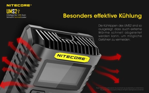 Nitecore UMS2 USB-Schnell-Ladegerät