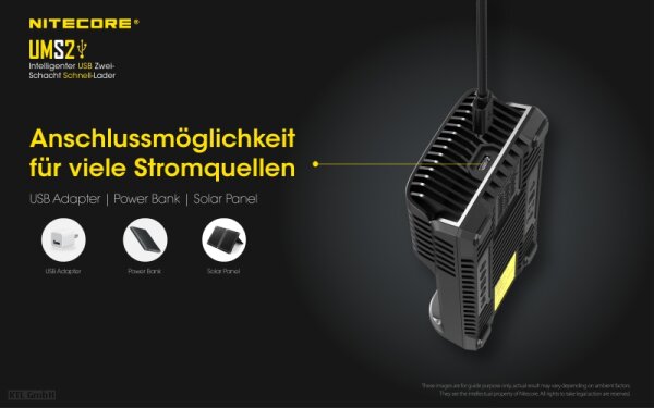 Nitecore UMS2 USB-Schnell-Ladegerät