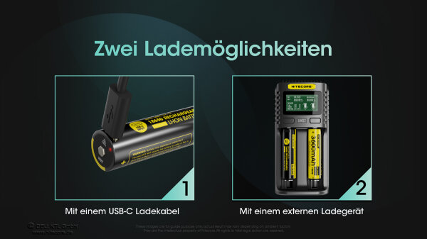 Nitecore Li-Ion Akku 18650 3600mAh NL1836R