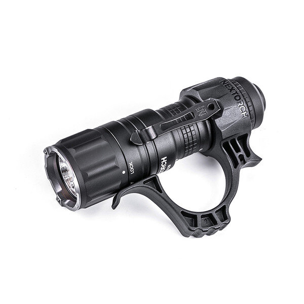 Nextorch TA20SET Tactical LED Taschenlampe, 1000 Lumen, Kopf mit Nano- Keramik Glasbrecher, Stroboskopfunktion, inkl. FR-1 Führungshilfe