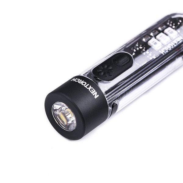 Nextorch K40 Strobe - Wiederaufladbarer LED Lampe als Schlüsselanhänger - transparent - verschiedene Lichtquellen bis 700 ANSI Lumen