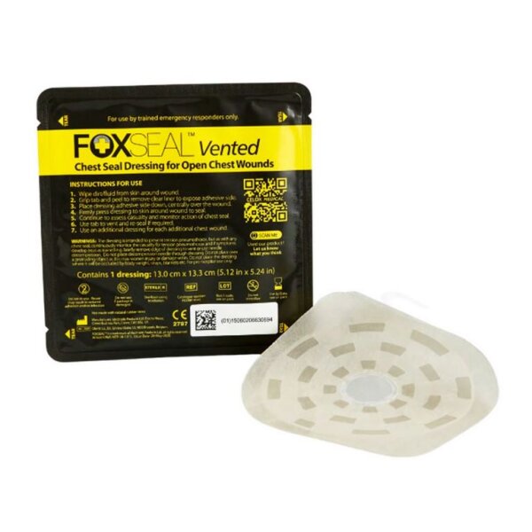 Fox Seal Vented Chest Seal / Thorax Pflaster mit Ventilen 1stk.