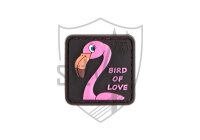JTG Bird Of Love Rubber Patch Flamingo