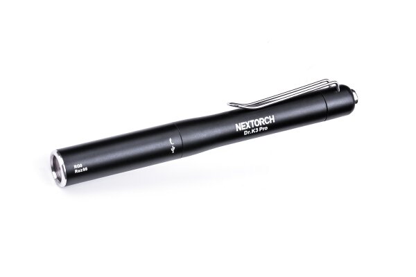 Nextorch DrK3 Pro - Professionelle Stift-LED-Taschenlampe mit Akku und USB-C-Anschluss zum Aufladen