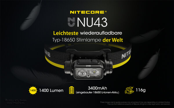 Nitecore NU43 - 1400 Lumen