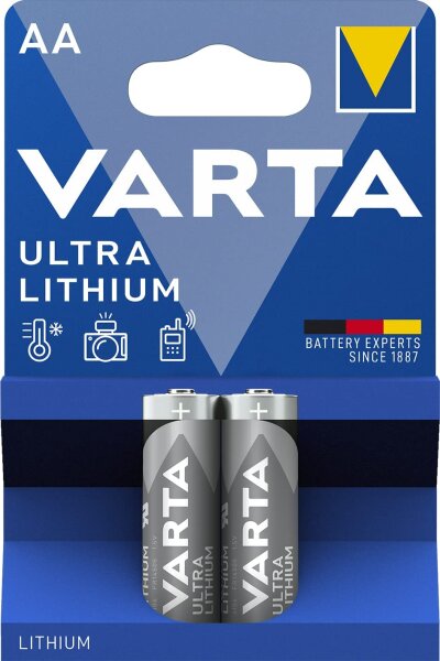 Varta Lithium Batterie Mignon  AA/FR6 Ultra 2er Blister