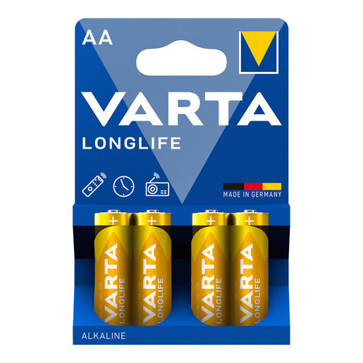 Varta Longlife Mignon Batterien  AA/ LR 06  Alkaline 4er Blister