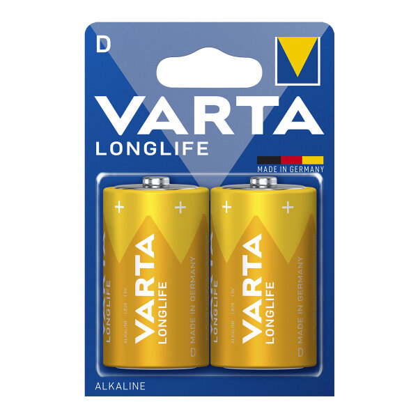 Varta Longlife Batterie  Mono D/LR2  Alkaline 2er Bliste