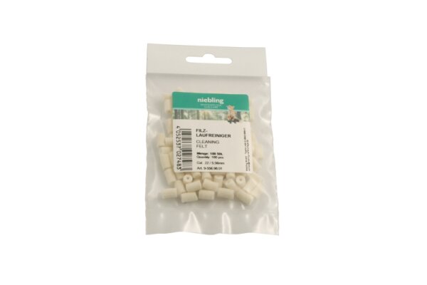 Niebling Filz Laufreiniger Normal .22 / 5,56 mm 100 Stk.
