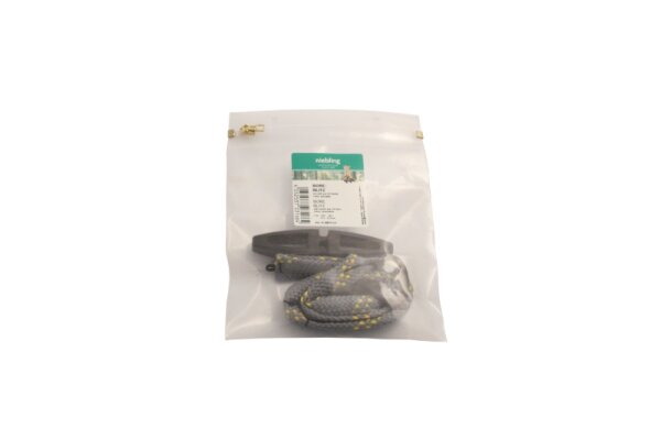 Niebling Boreblitz Pistole / Revolver Kal. .354 - .363 / 9 - 9,2 mm BOS (Griff + Beutel) grau/gelb