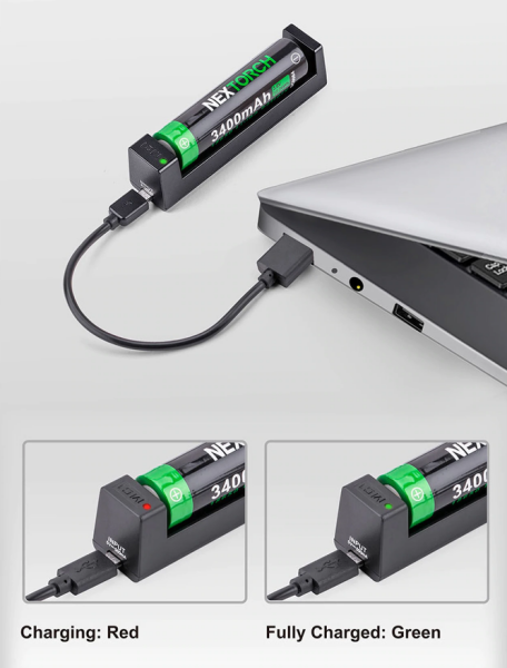 Nextorch DC10 Universalladegerät USB